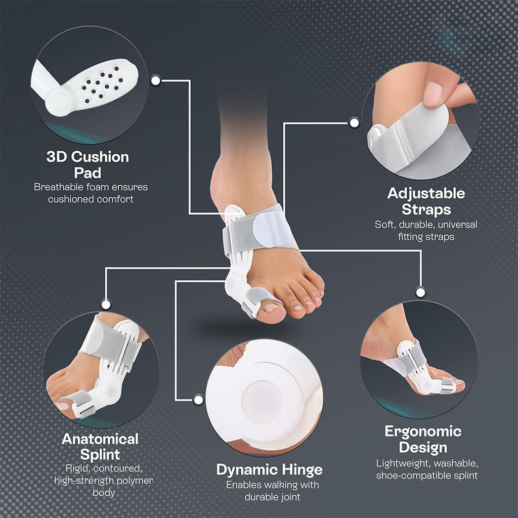 Bunion relief toe cover with adjustable fit and low profile design