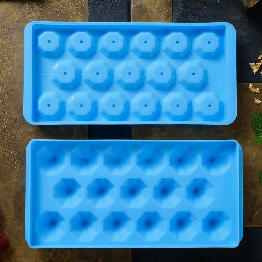 Easy release ice tray with flexible silicone material home & kitchen
