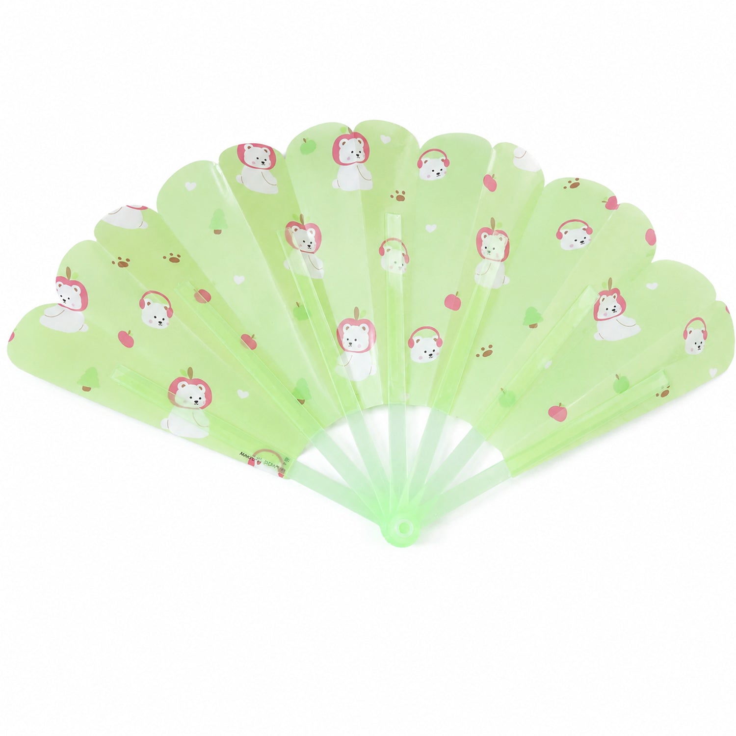 Kawaii Bear Print Folding Hand Fan