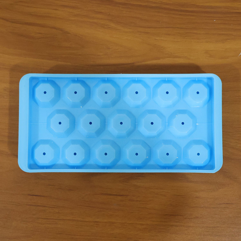 Square ice cubes in flexible tray for freezer use home & kitchen