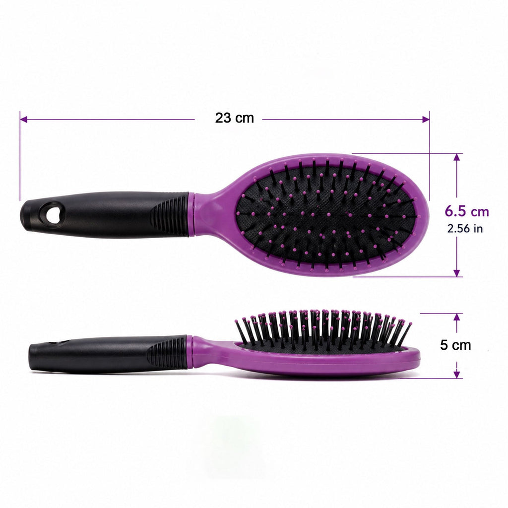 Dimensions and size guide for paddle hair brush