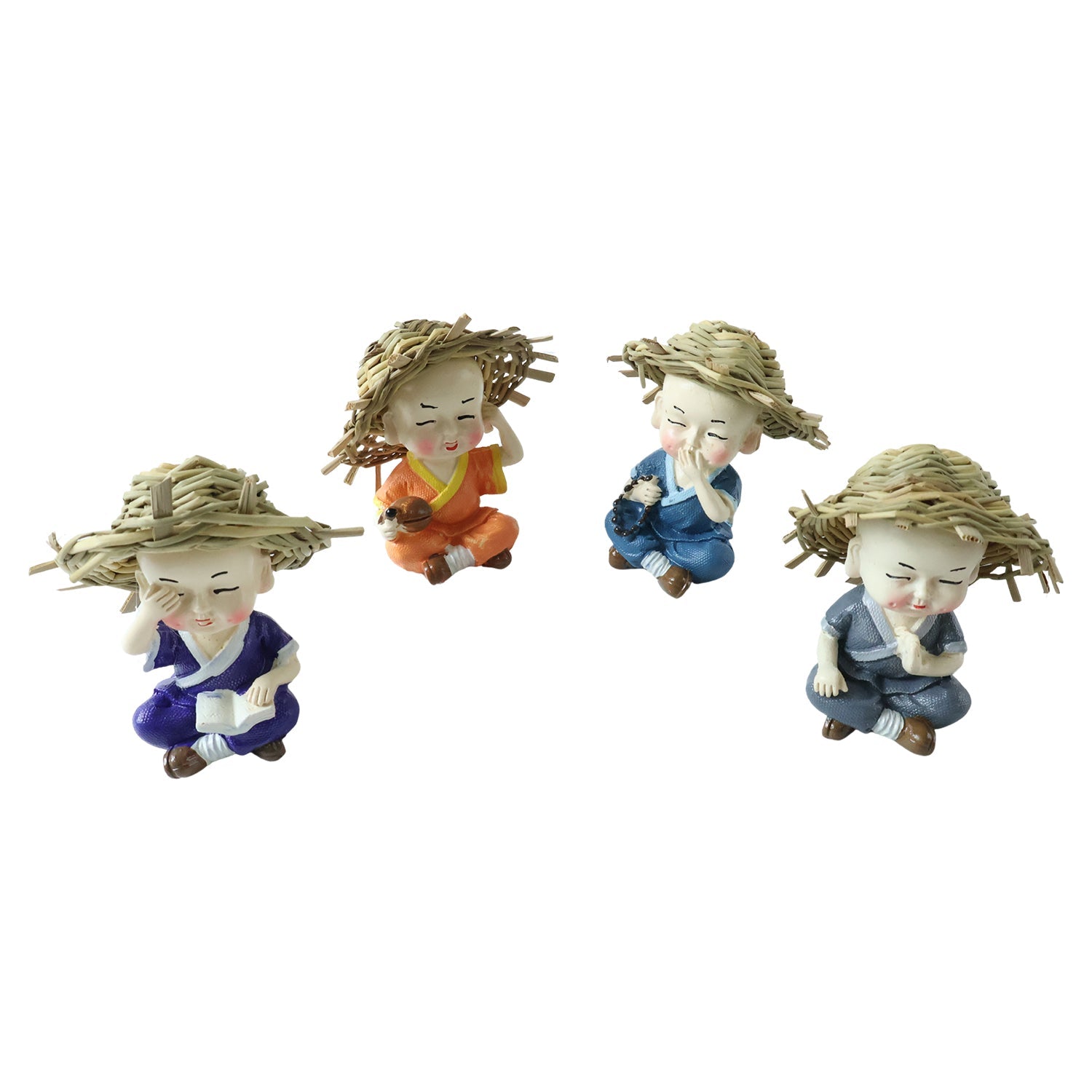 Baby monk Buddha decorative figurine set - image 5
