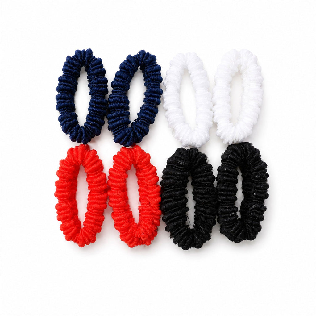 Vibrant elastic hairbands set with multiple colors