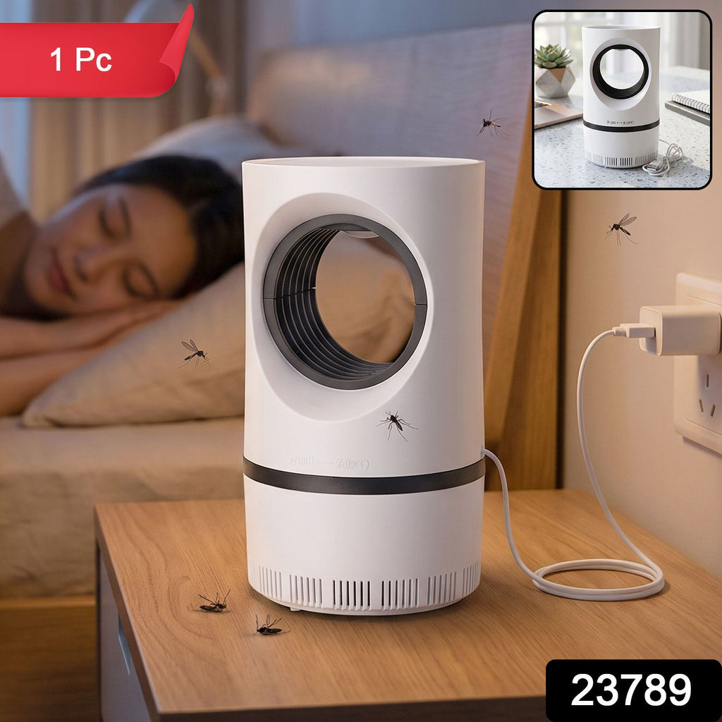 Electric mosquito killer lamp showing powerful suction fan trap