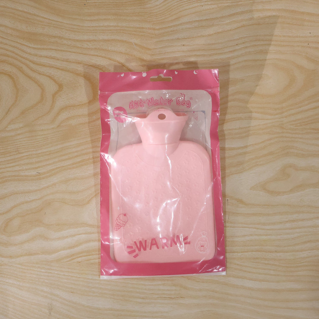 Live photo of reusable hot water therapy bag in plastic packing