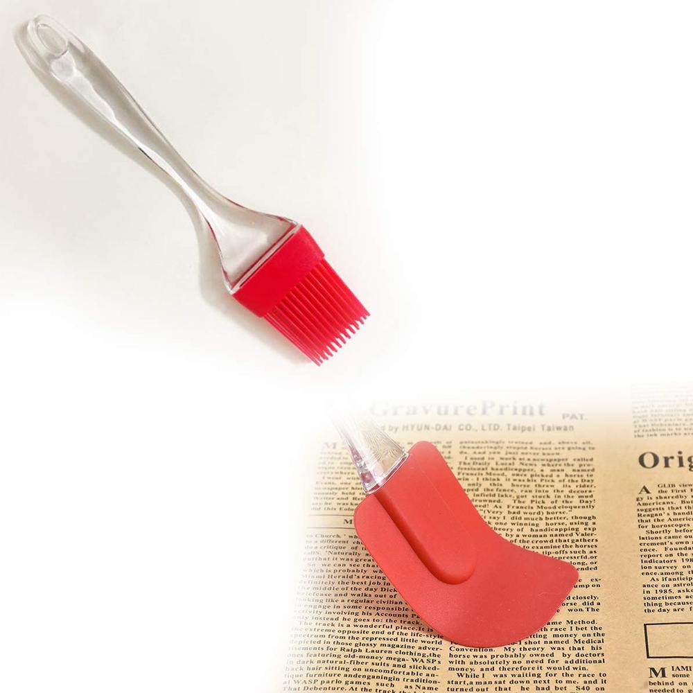 Cake Pastry Brush and Spatula Set, Silicone Baking Brush for Cakes (1 Set)