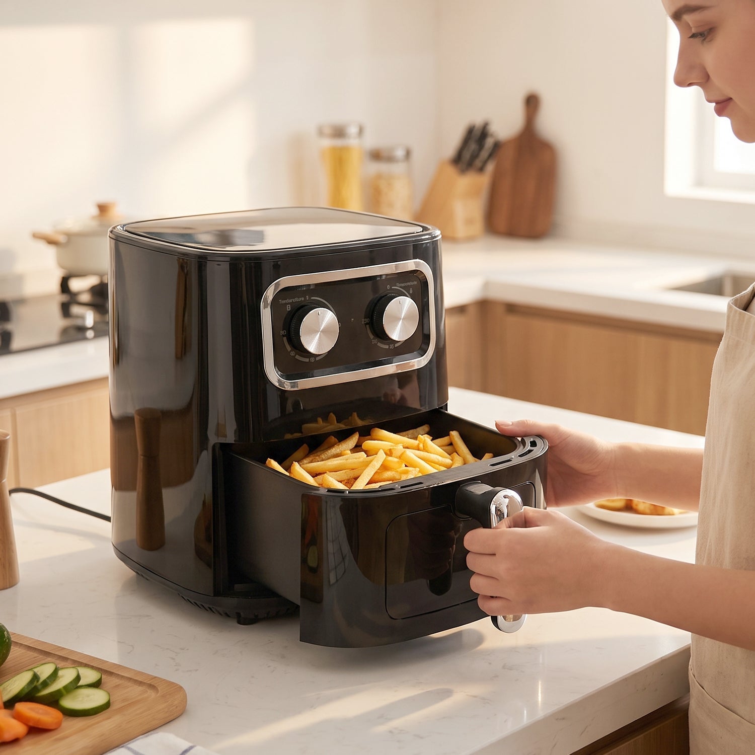 2400W family size air fryer oven with big 15 litre capacity