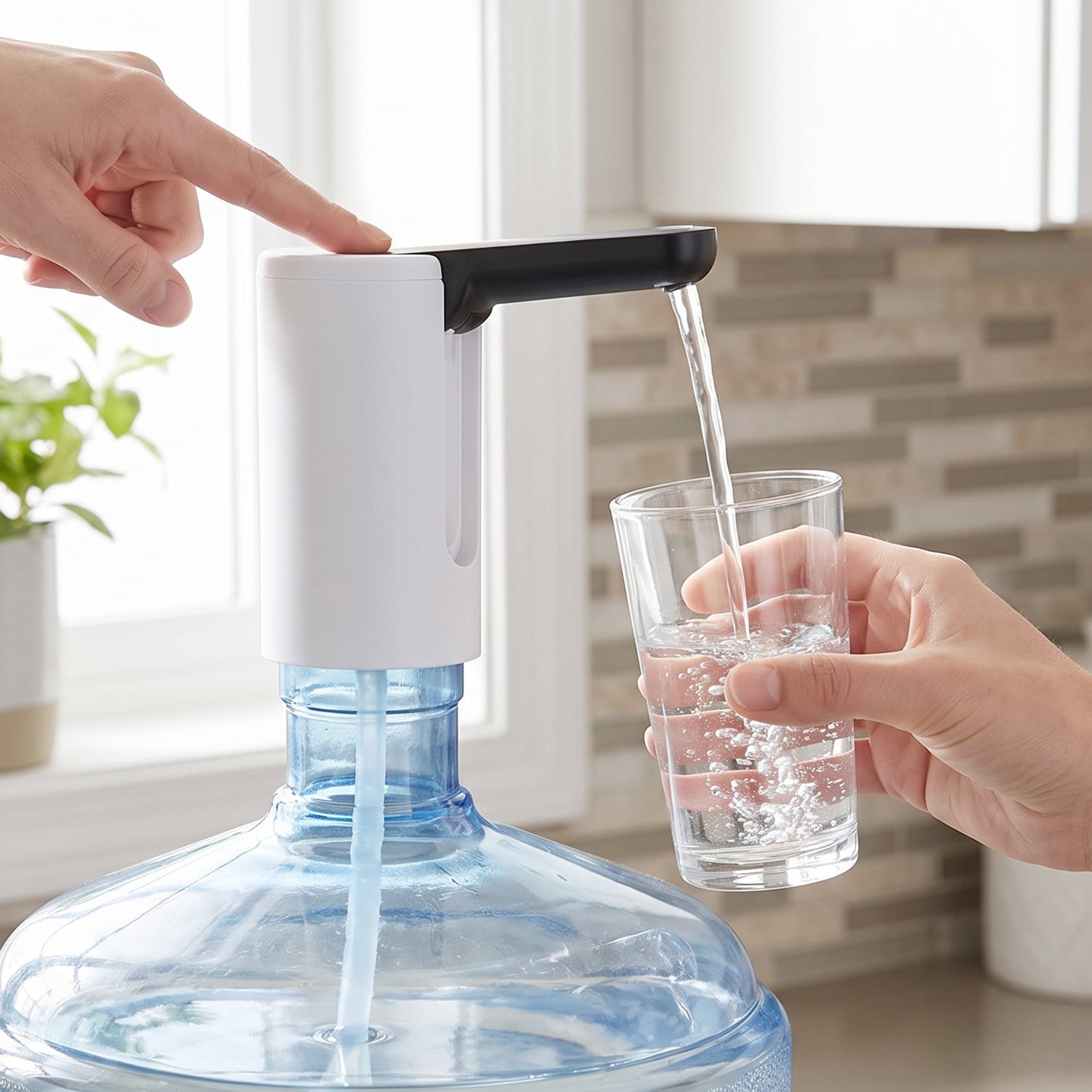USB Rechargeable Electric Water Dispenser Pump with Remote (1 Pc)