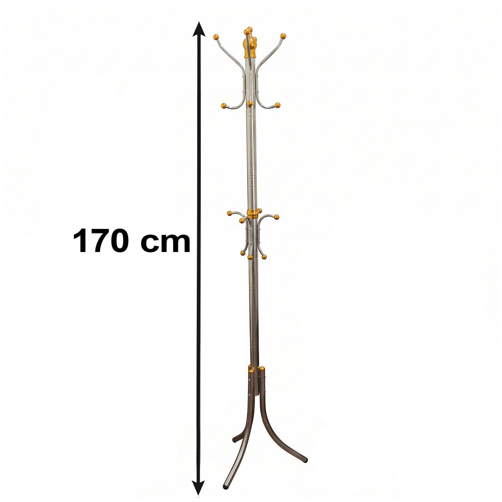 Multi Hook Metal Cloth Hanger Stand for Clothes Organisation at Home (1 Pc)