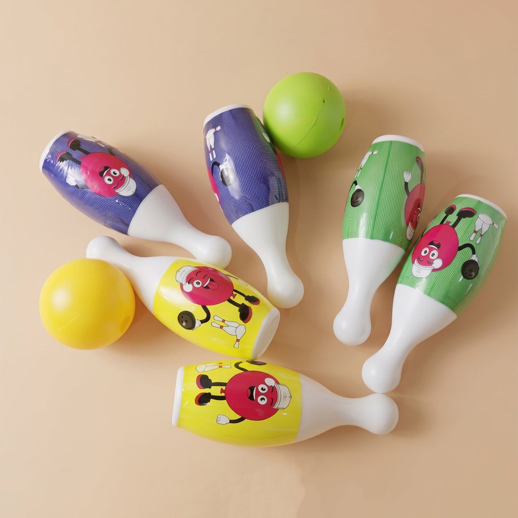 Fun kids bowling pins and balls set for kids 3+ years