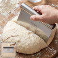 Big stainless steel dough scraper