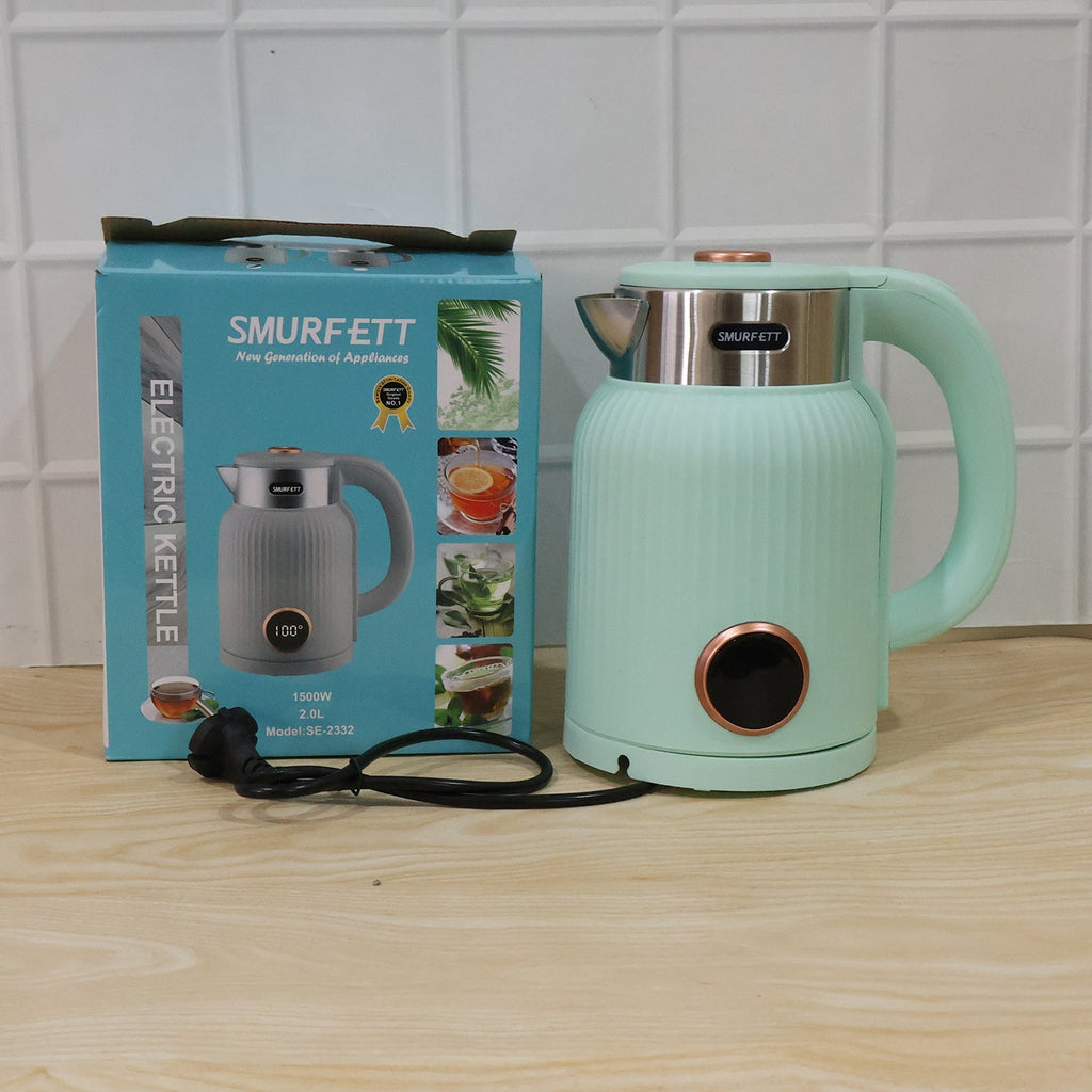 Electric tea and coffee kettle with boil dry protection