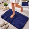 Anti slip soft carpet mat, 60 x 39 cm memory foam absorbent bath mat (1 pc)