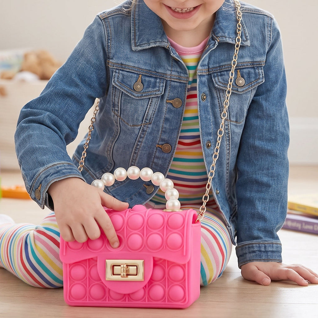 Fidget bubble purse for girls, fun and sensory