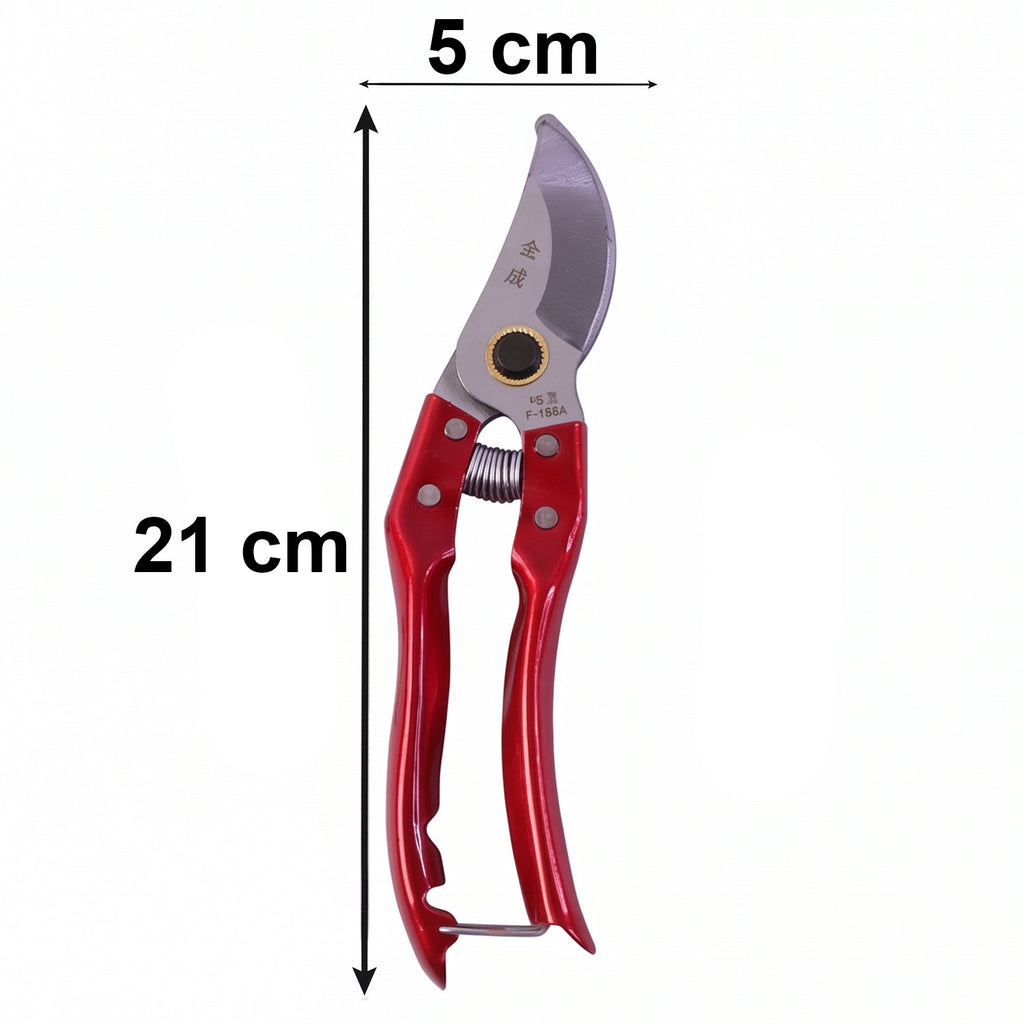 Informative size guide for garden pruning shears and hand pruners.