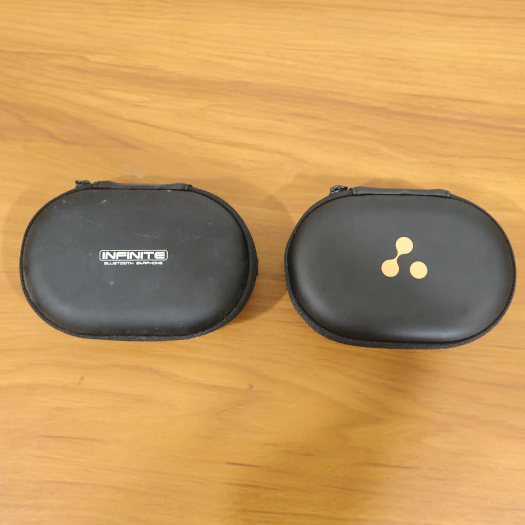 Zippered adapter and cable pouch close up