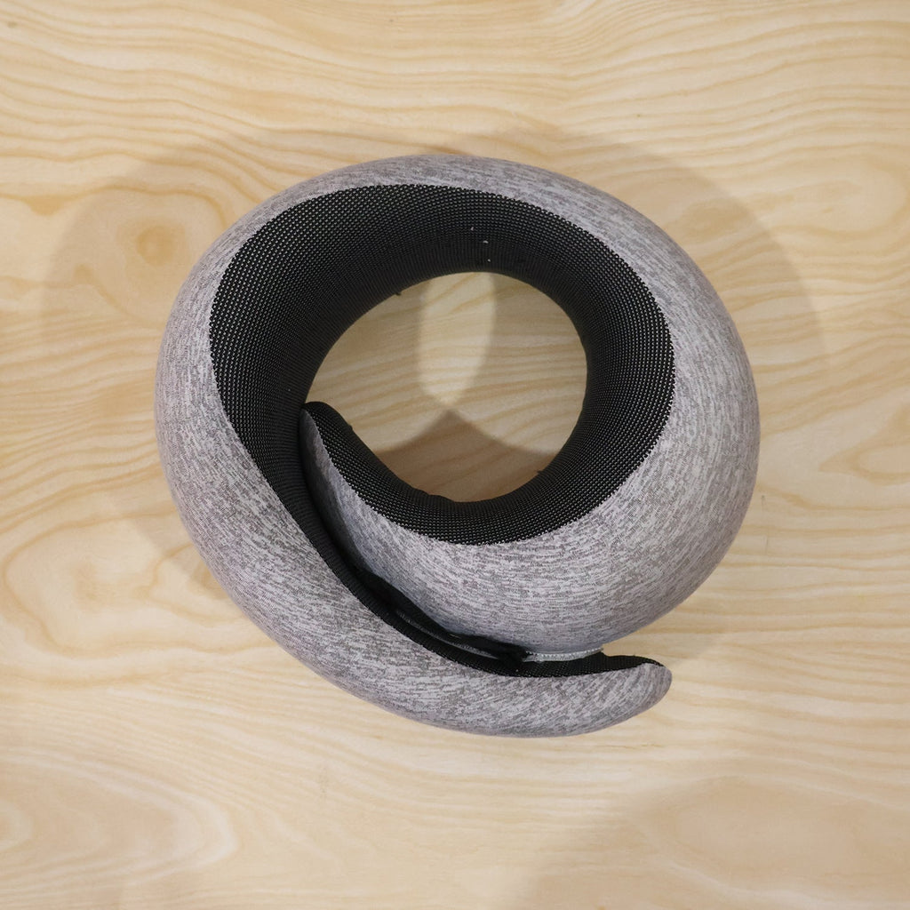 Lightweight plush travel neck pillow for flights and road trips