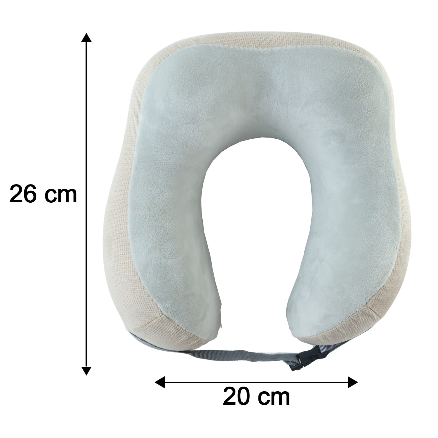 Supportive U shape pillow for long journeys and office naps