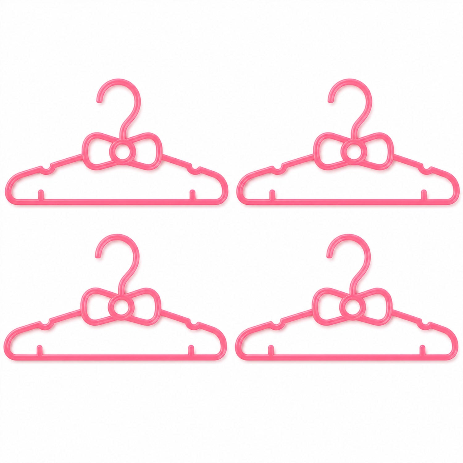 Durable plastic baby hangers for tops, dresses and coats