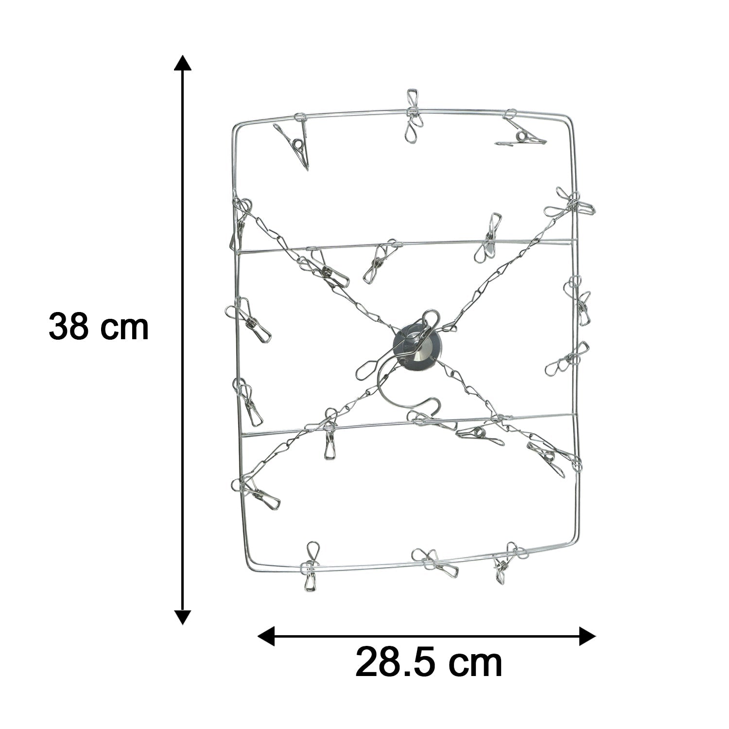 Space saving multi peg hanger for balcony and indoor drying